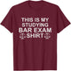Bar Exam lawyer This is My Studying apparel T-Shirt - T-Shirt | Maroon