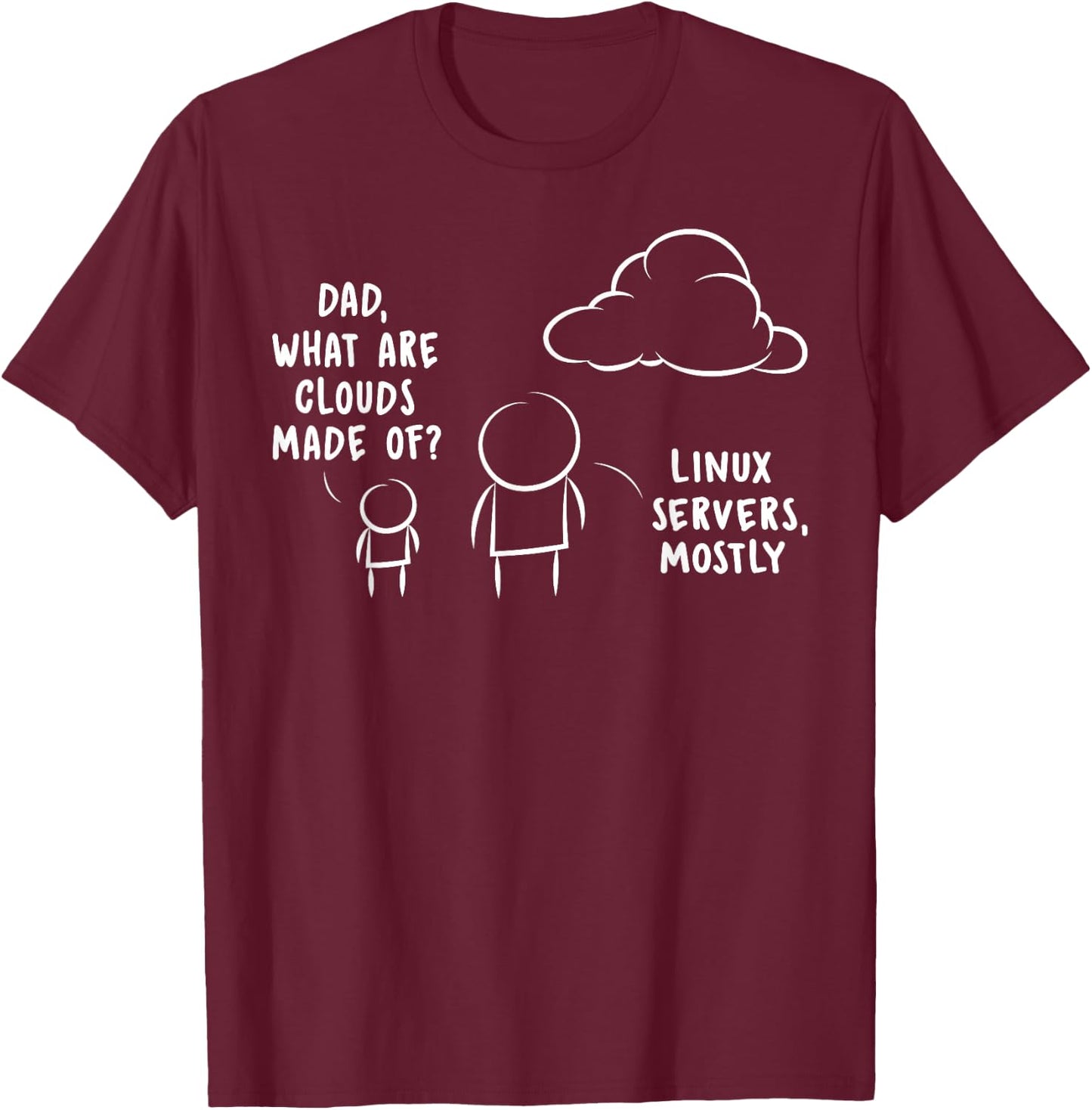 Software Developer Computer Engineer Nerd - Funny Programmer Short Sleeve T-Shirt - T-Shirt | Maroon