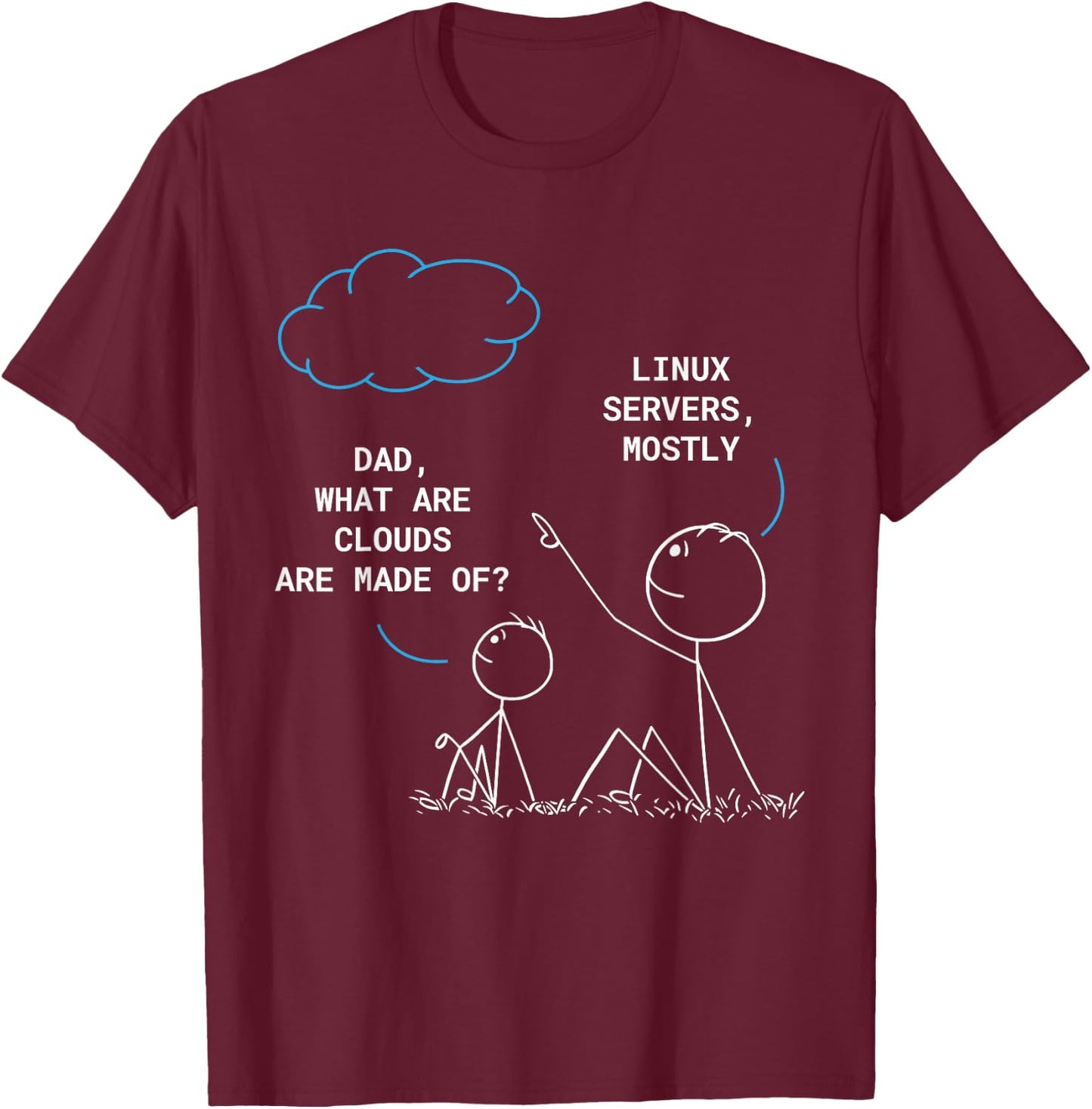 Cloud IT Professional Sys Admin Programming Coding Funny T-Shirt - T-Shirt | Maroon