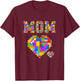 Mom Brick Builder Funny Blocks Master Builder T-Shirt - T-Shirt | Maroon
