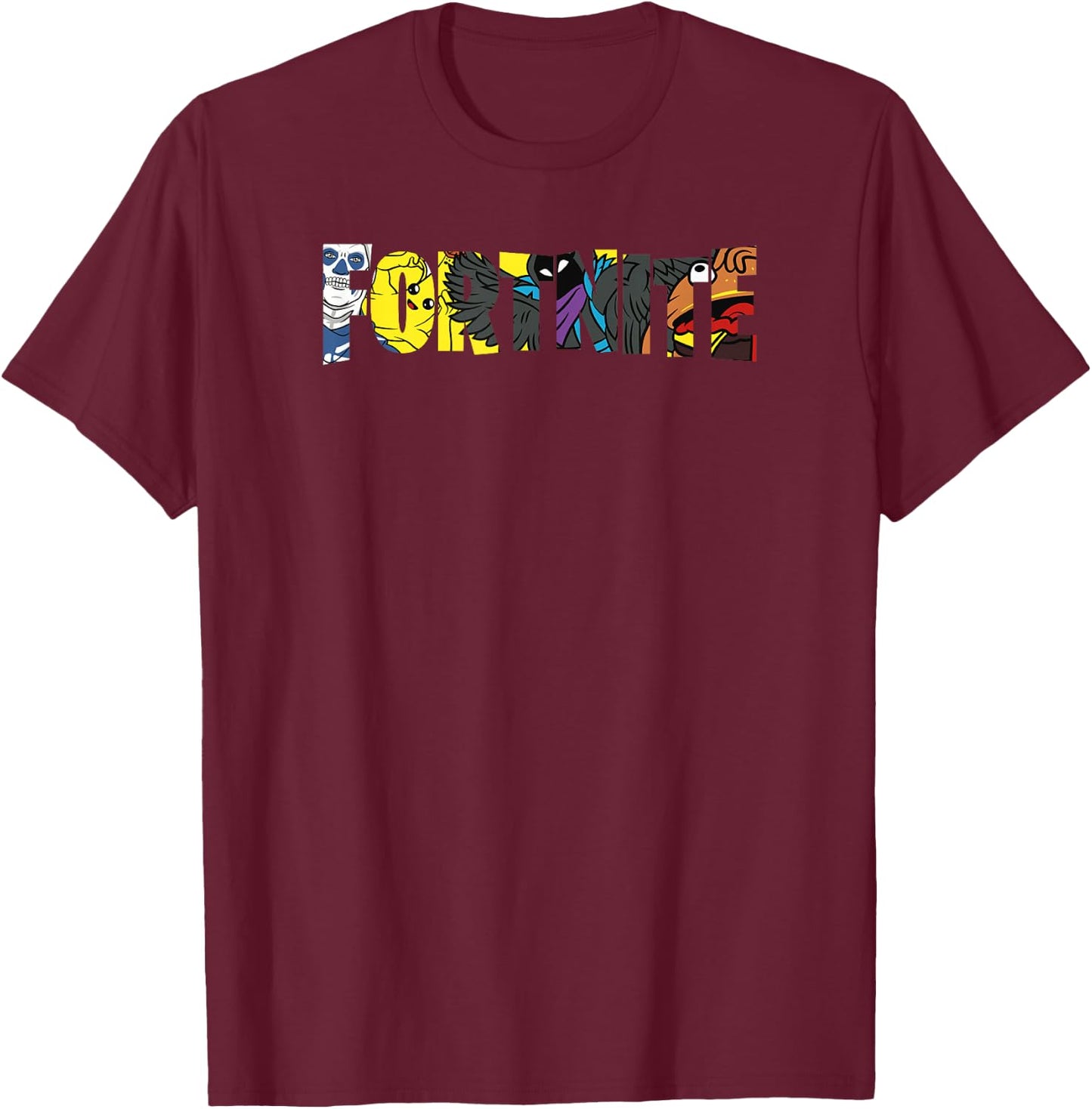 Fortnite Fall Character Fill T-Shirt - T-Shirt | Maroon