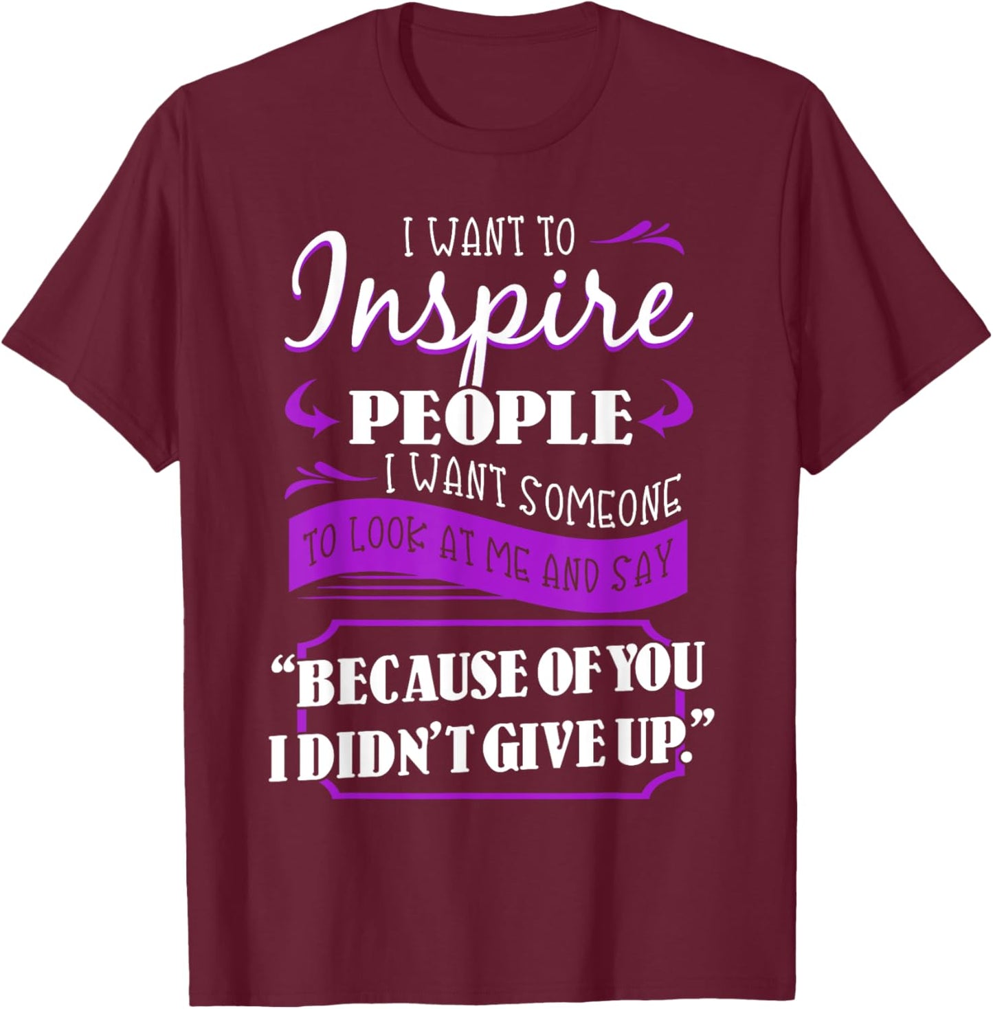 SLE Awareness Lupus Butterfly Rash Cure Purple Ribbon Gift T-Shirt - T-Shirt | Maroon