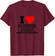 I Love Transforming Data Into Actionable Insights Funny Geek T-Shirt - T-Shirt | Maroon