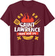 Saint Lawrence Catholic Patron Saint of Grilling Grill Chef T-Shirt - T-Shirt | Maroon