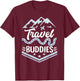 Traveller Flight Vacation Travel Buddies T-Shirt - T-Shirt | Maroon