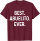 Abuelo Best Abuelito Ever Vintage Fathers Day Dia Del Padre T-Shirt - T-Shirt | Maroon