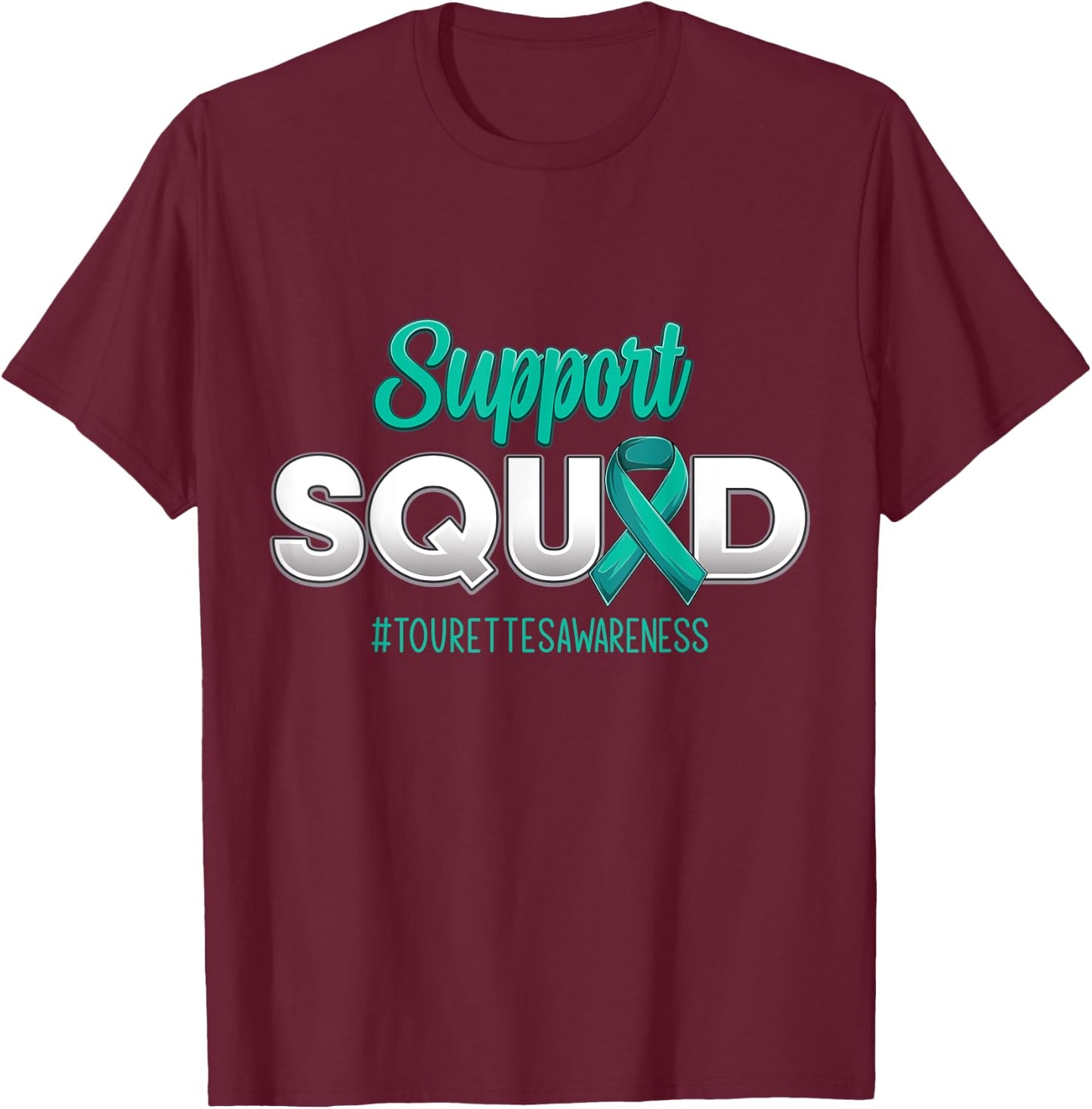 Support Squad Tourette Awareness Fighting Women T-Shirt - T-Shirt | Maroon