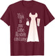 This Is My Jane Austen Costume Funny Halloween Vintage T-Shirt - T-Shirt | Maroon