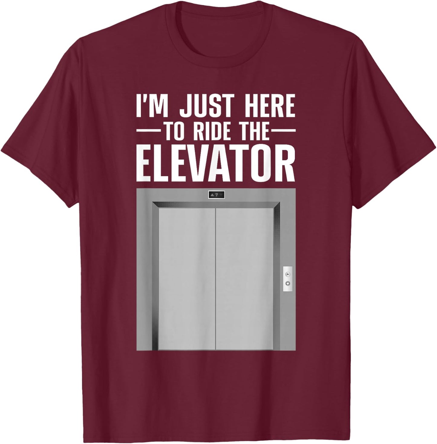 Cool Elevator Art Women Elevator Inspector Installer T-Shirt - T-Shirt | Maroon