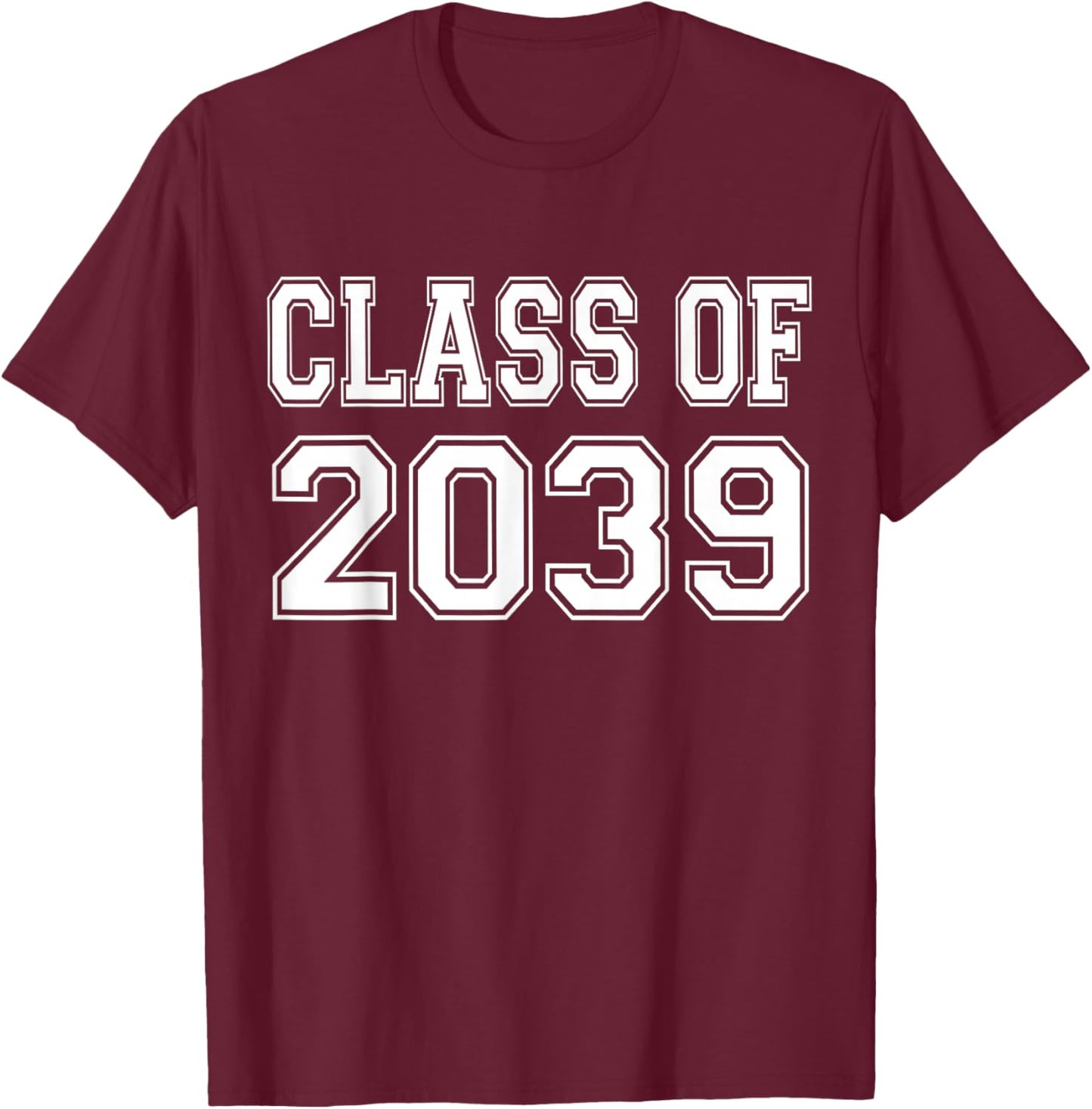 Class of 2039 Grow with me T-Shirt - T-Shirt | Maroon