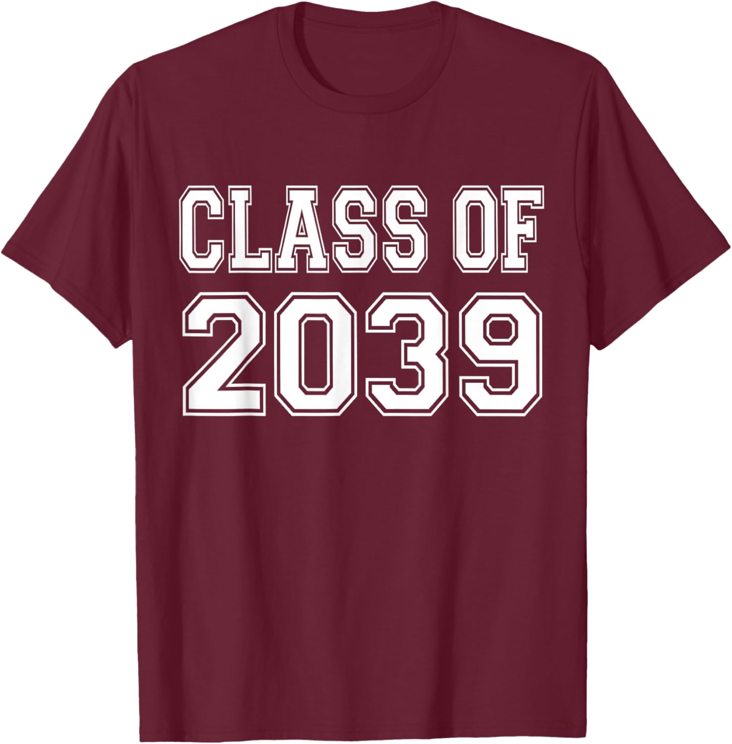 Class of 2039 Grow with me T-Shirt - T-Shirt | Maroon