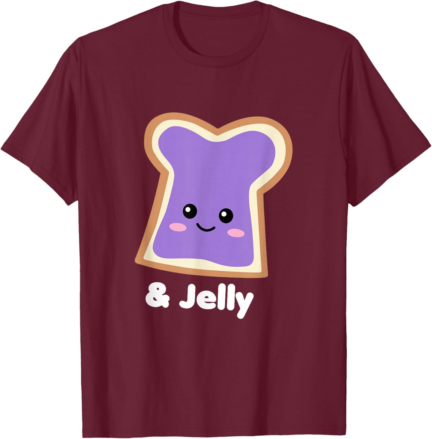 Peanut Butter Girls Jelly Halloween Group Costume T-Shirt - T-Shirt | Maroon