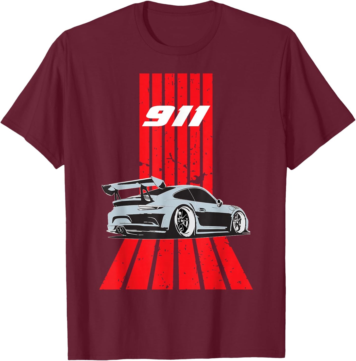 911 RS Vintage Exotic Car Supercar Retro Mechanic SE T-Shirt - T-Shirt | Maroon