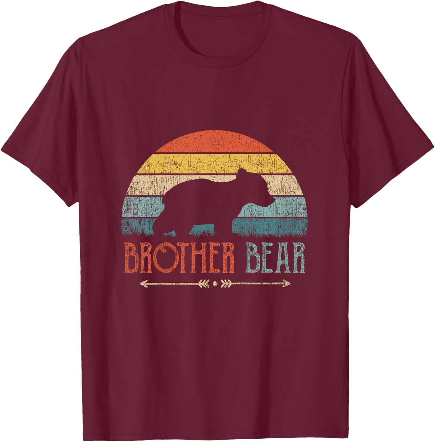 Kids Brother Bear Outfit Boys T-Shirt - T-Shirt | Maroon