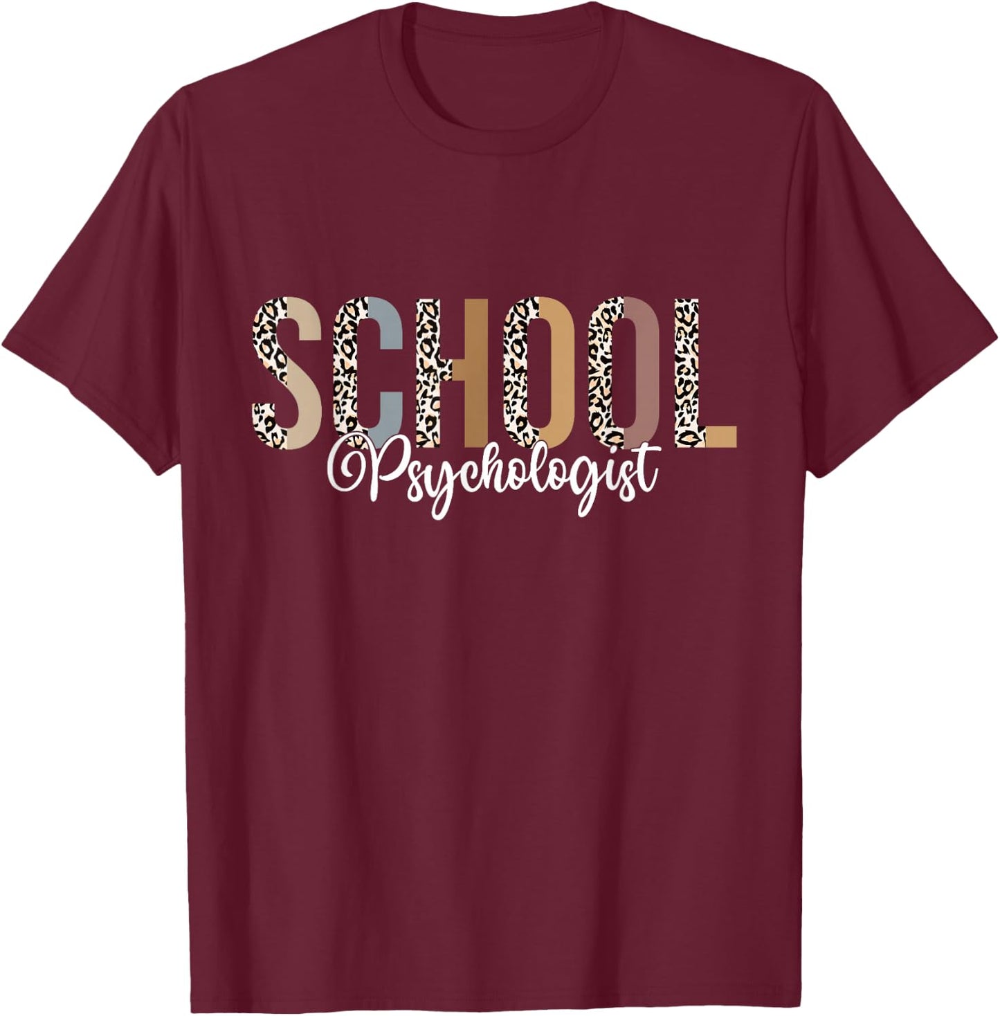 School Psychologist Teacher School Counselor Psychology Women Kids T-Shirt - T-Shirt | Maroon