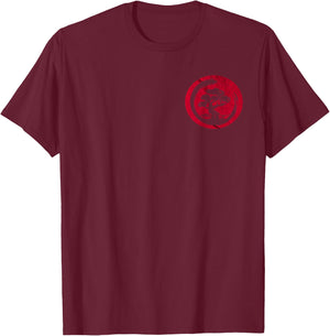 Japanese Bonsai Tree Enso Circle Bonsai Tree Meditation T-Shirt - T-Shirt | Maroon