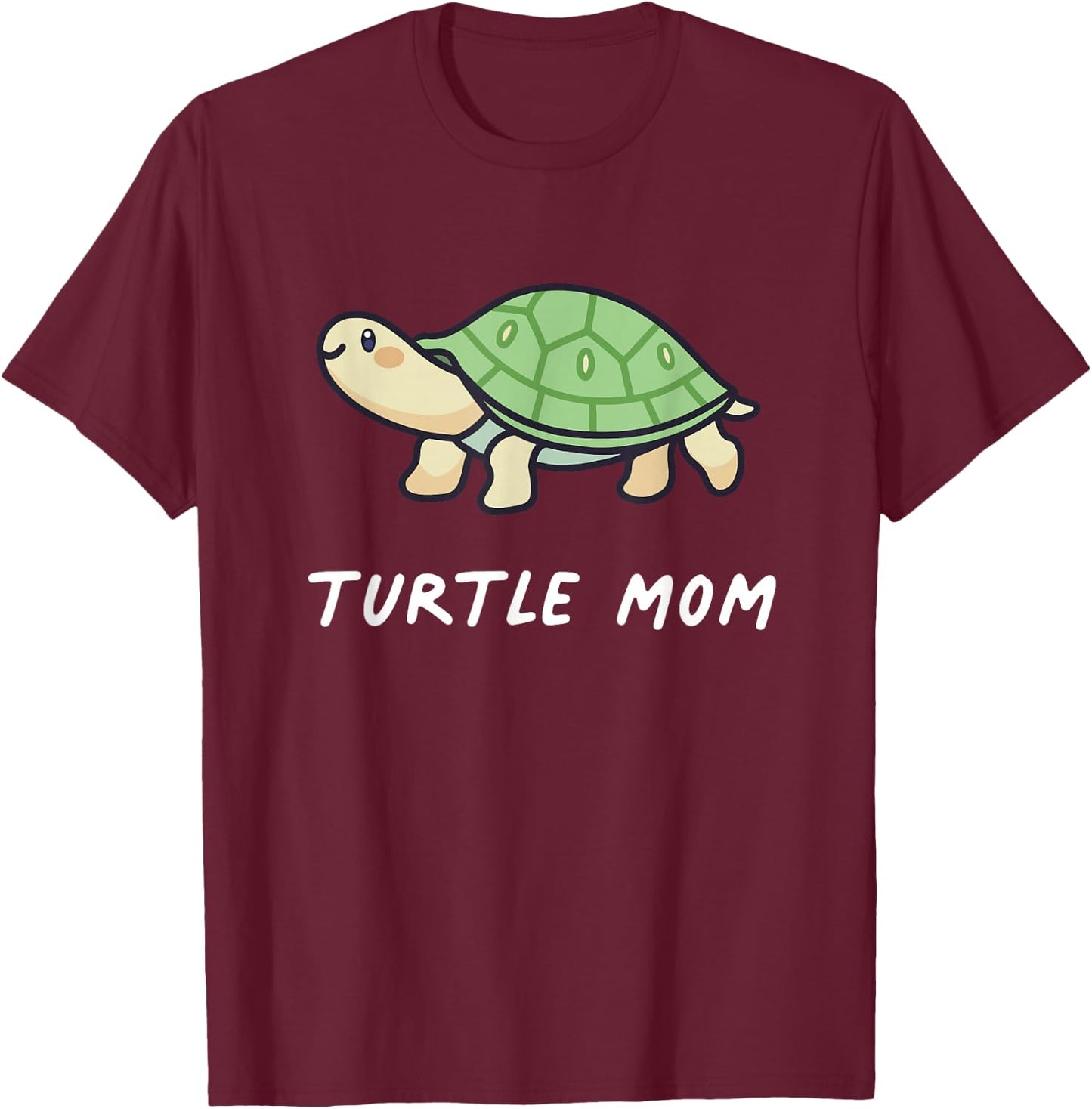 Turtle Mom Animal Aesthetic Kawaii Lover Owner Cute T-Shirt - T-Shirt | Maroon