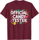 Cool Candy Art Men Women Kids Lollipop Candy Bar Halloween T-Shirt - T-Shirt | Maroon