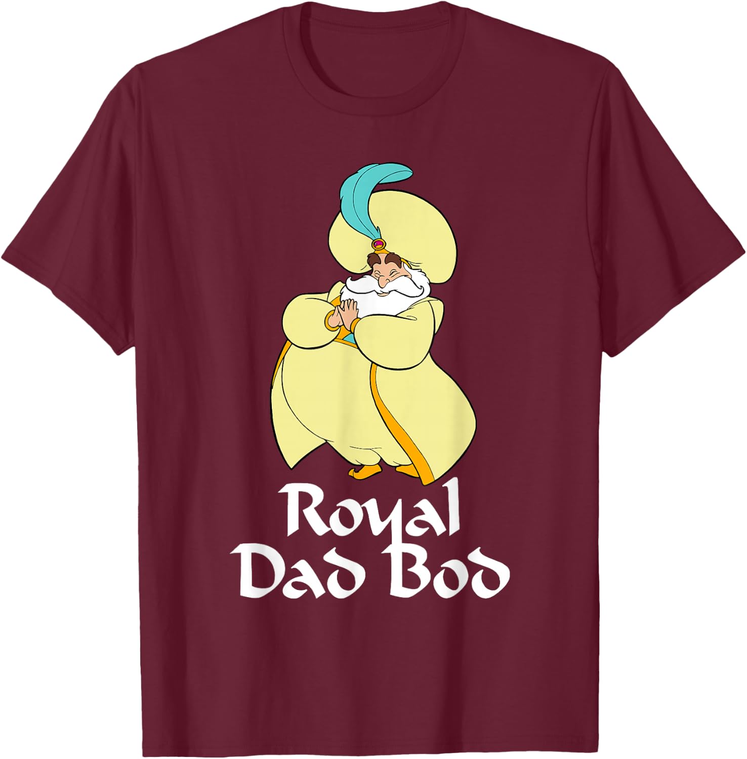 Disney Aladdin Sultan Royal Dad BOD T-Shirt - T-Shirt | Maroon