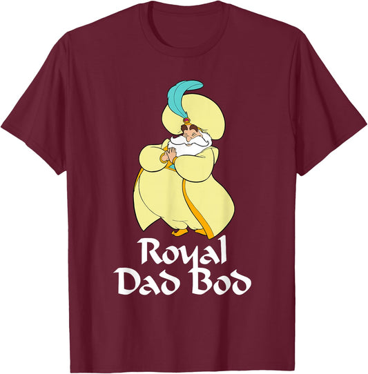 Disney Aladdin Sultan Royal Dad BOD T-Shirt - T-Shirt | Maroon