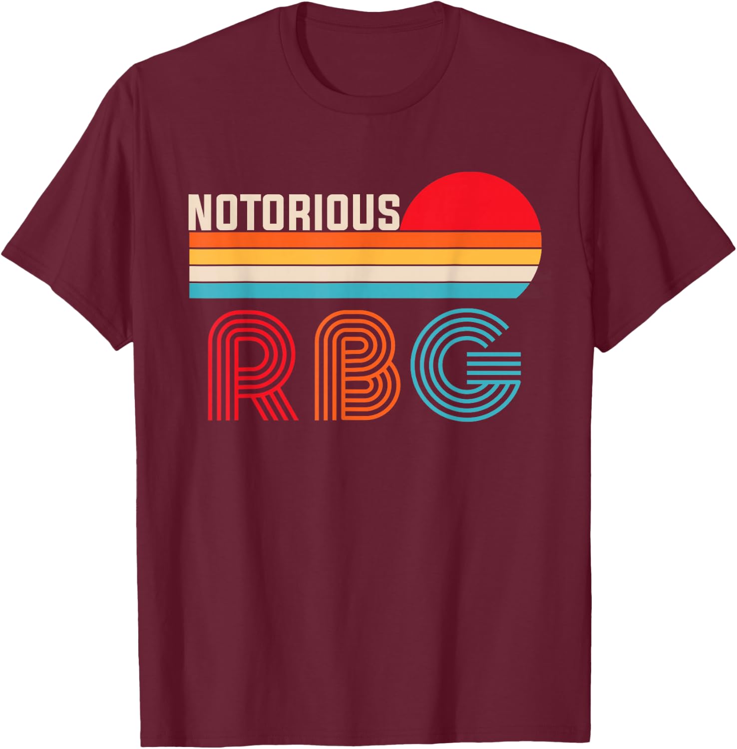 Vintage Notorious RBG shirt , Ruth Bader Ginsburg T-Shirt - T-Shirt | Maroon