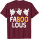 Faboolous Ghosts Funny Scary Spooky Halloween Women Girls T-Shirt - T-Shirt | Maroon