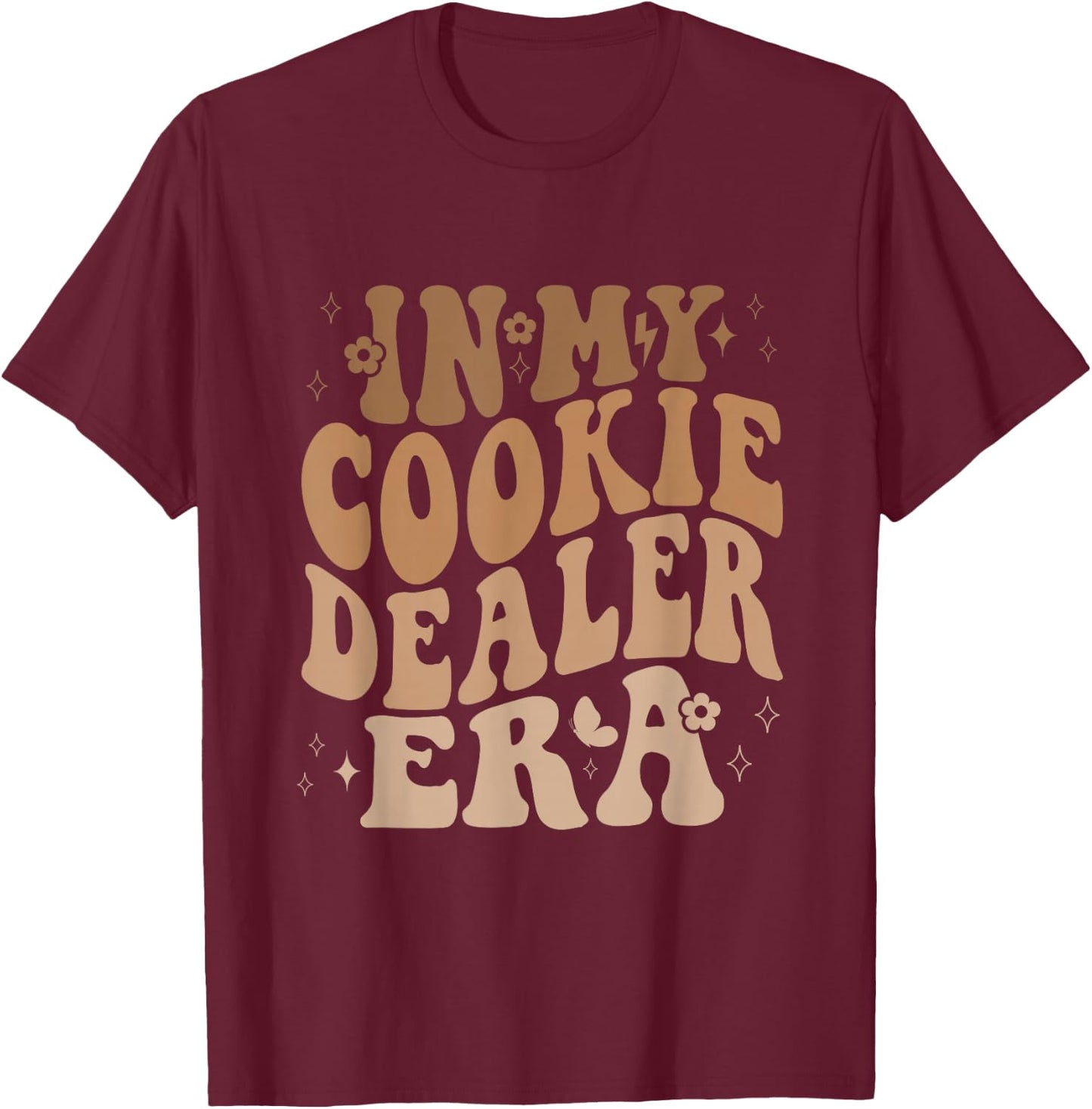 In My Cookie Dealer Era - Cookie Dealer Matching Birthday T-Shirt - T-Shirt | Maroon
