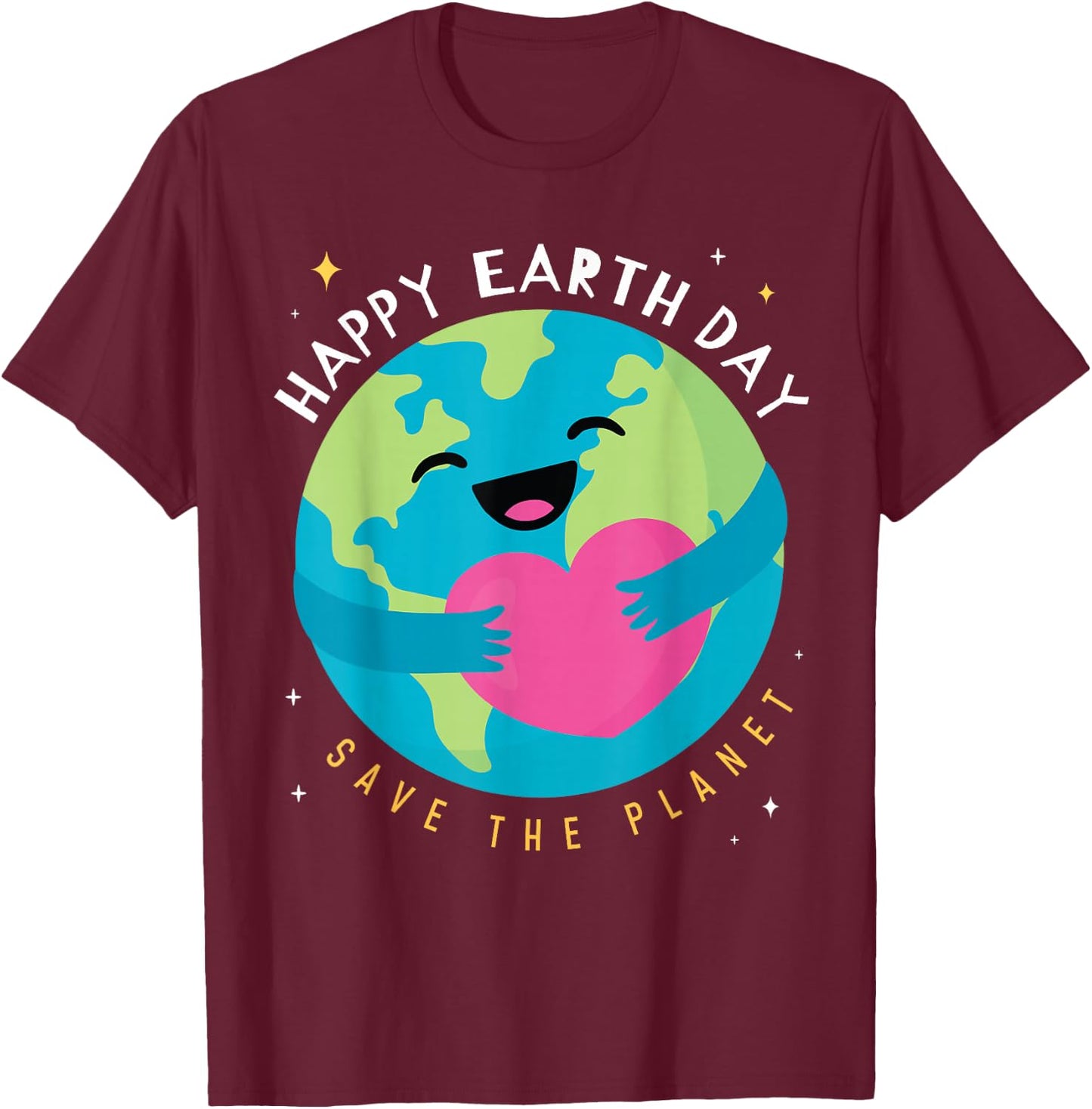 Earth Day 2026 Earth Day Save the Planet Boys Girls T-Shirt - T-Shirt | Maroon