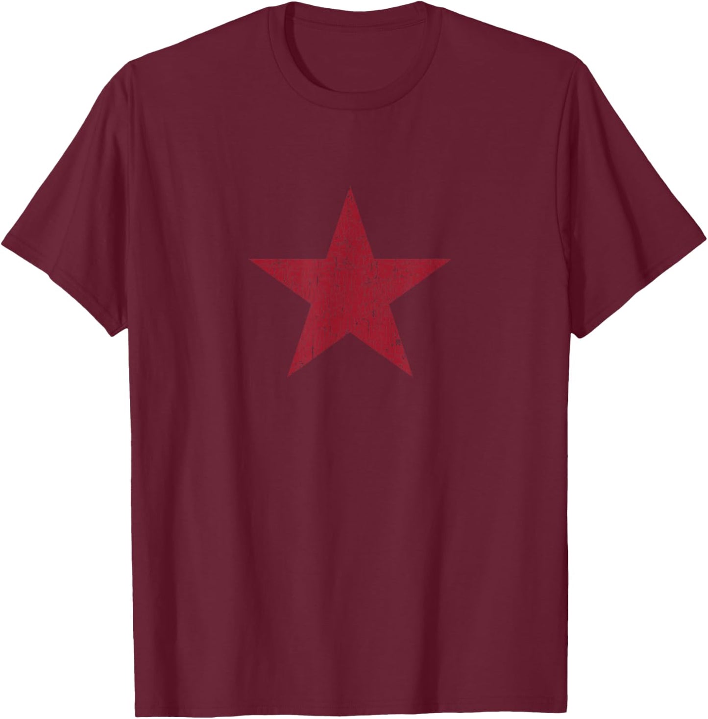 Red Star Revolution Vintage Soviet Union CCCP USSR T-Shirt - T-Shirt | Maroon