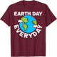 EARTH DAY EVERY DAY Rainbow Make the Earth Green Again T-Shirt - T-Shirt | Maroon