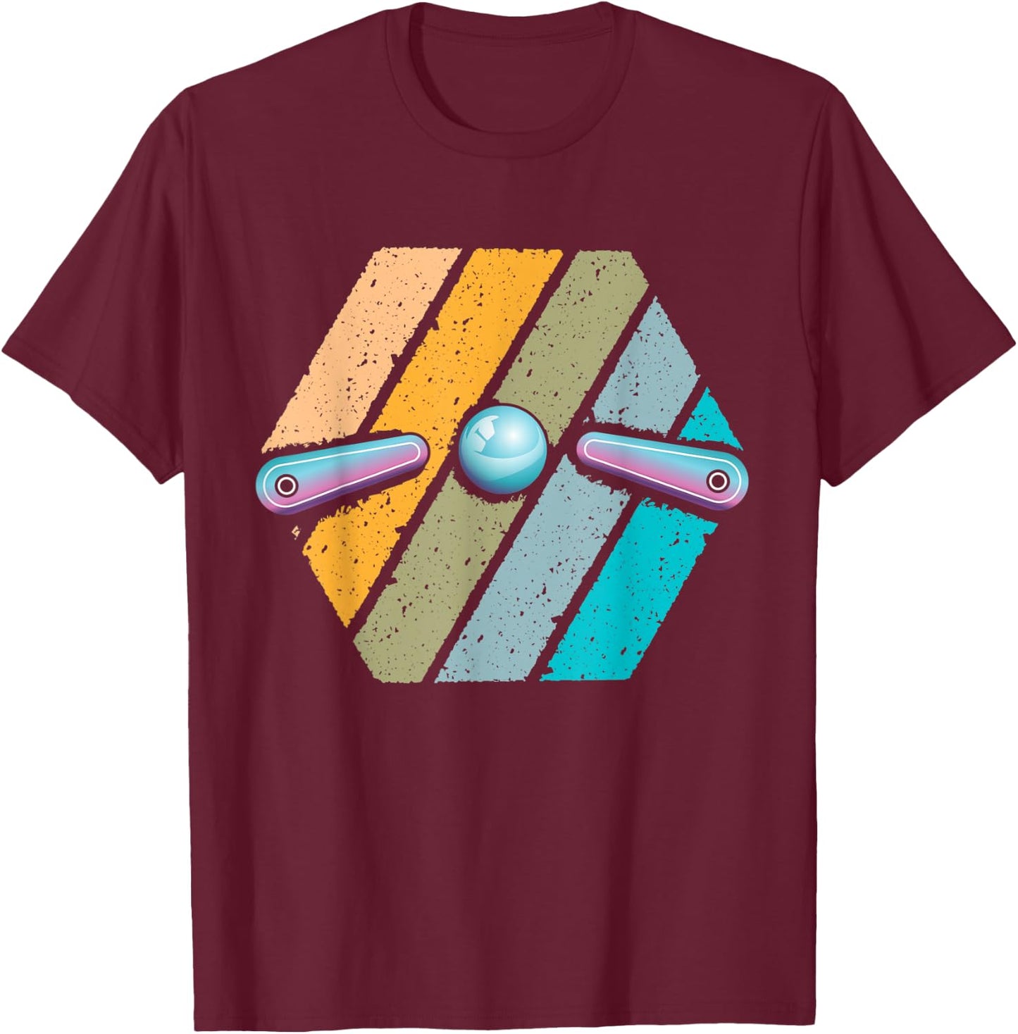 Funny Pinball design for pinball player T-Shirt - T-Shirt | Maroon