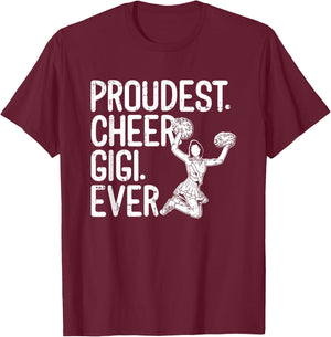 Proudest Cheer Gigi T-Shirt - T-Shirt | Maroon