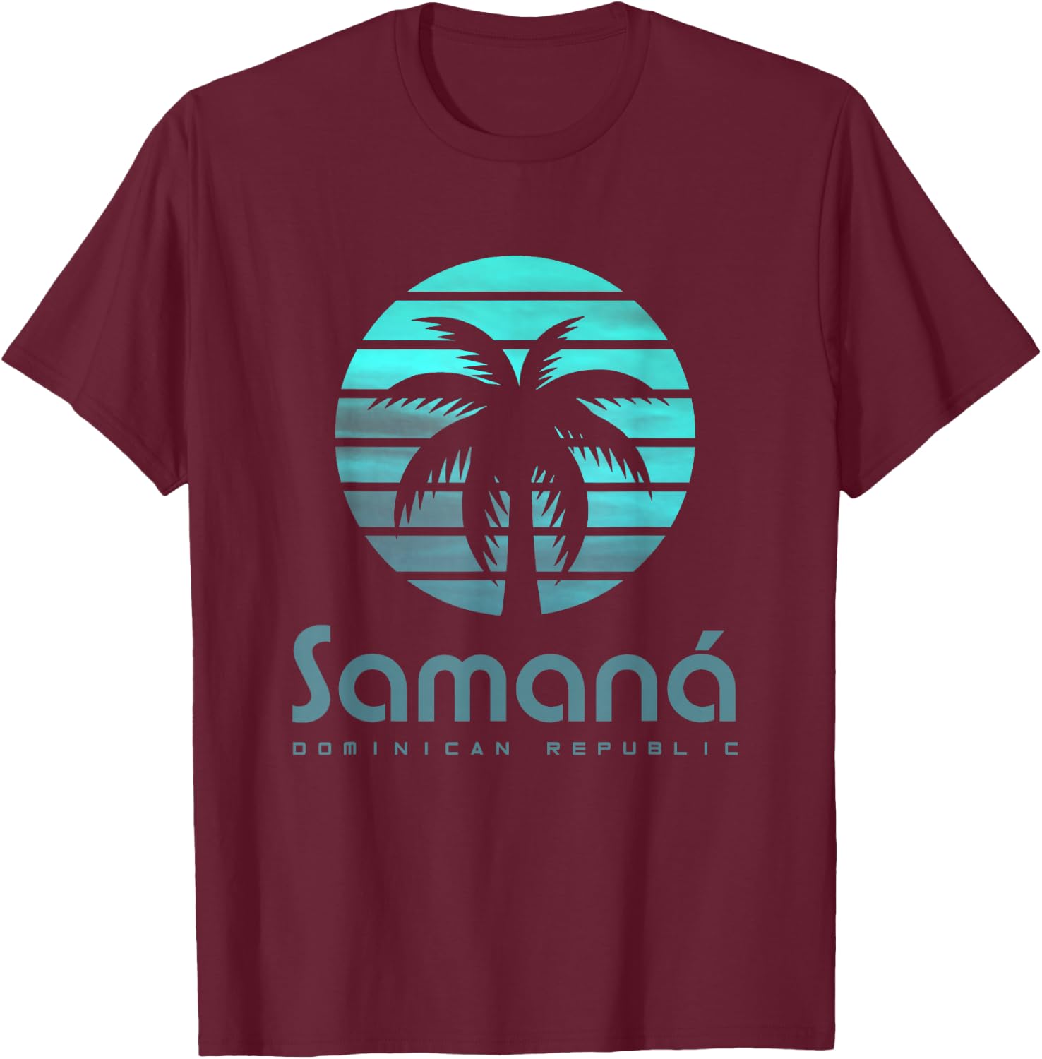 Samaná Dominican Republic T-Shirt - T-Shirt | Maroon