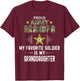 My Favorite Soldier Is My Granddaughter-Proud Army Grandpa T-Shirt - T-Shirt | Maroon
