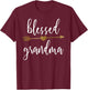 Cute Gold Arrow Blessed Grandma Shirt T-Shirt - T-Shirt | Maroon