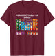 Periodic Table of Dogs, Dog Lover, Funny Science Men Women Kids T-Shirt - T-Shirt | Maroon