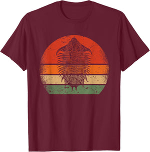 Retro Vintage Trilobite Funny Paleontologist Fossil Hunter T-Shirt - T-Shirt | Maroon