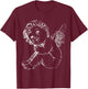 Cherub - Cute Baby Angel Christian - Church, Cupid Daydream T-Shirt - T-Shirt | Maroon