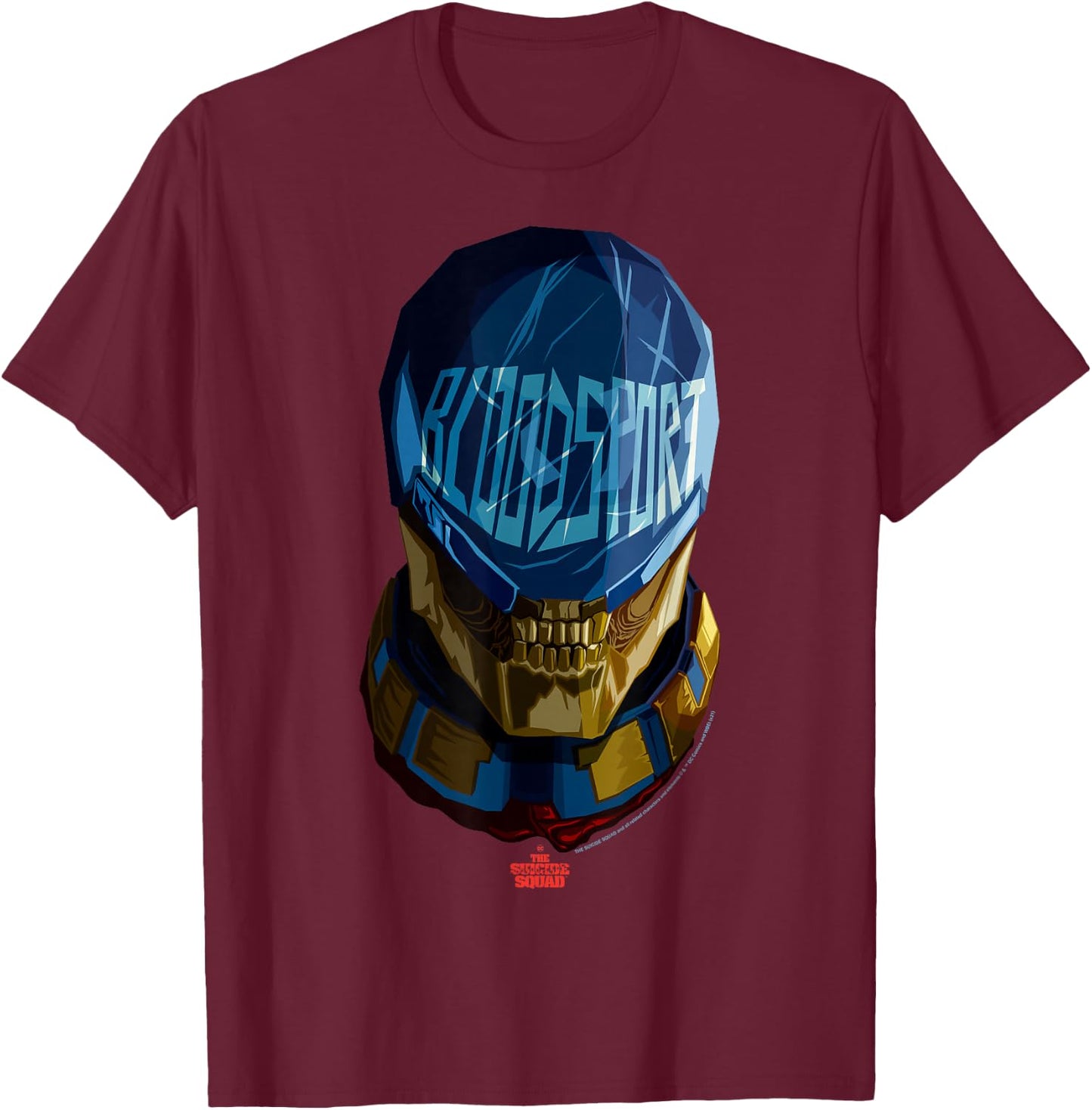 The Suicide Squad Big Bloodsport Logo T-Shirt - T-Shirt | Maroon