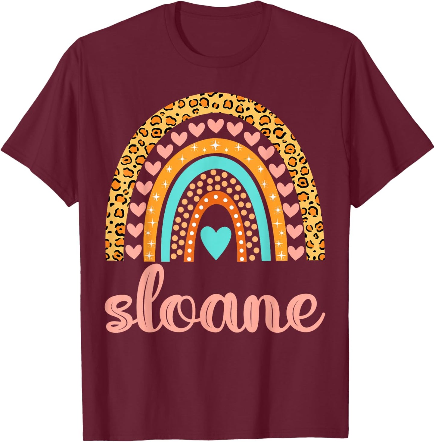 Sloane Sloane Name Birthday Shirt Gift T-Shirt - T-Shirt | Maroon