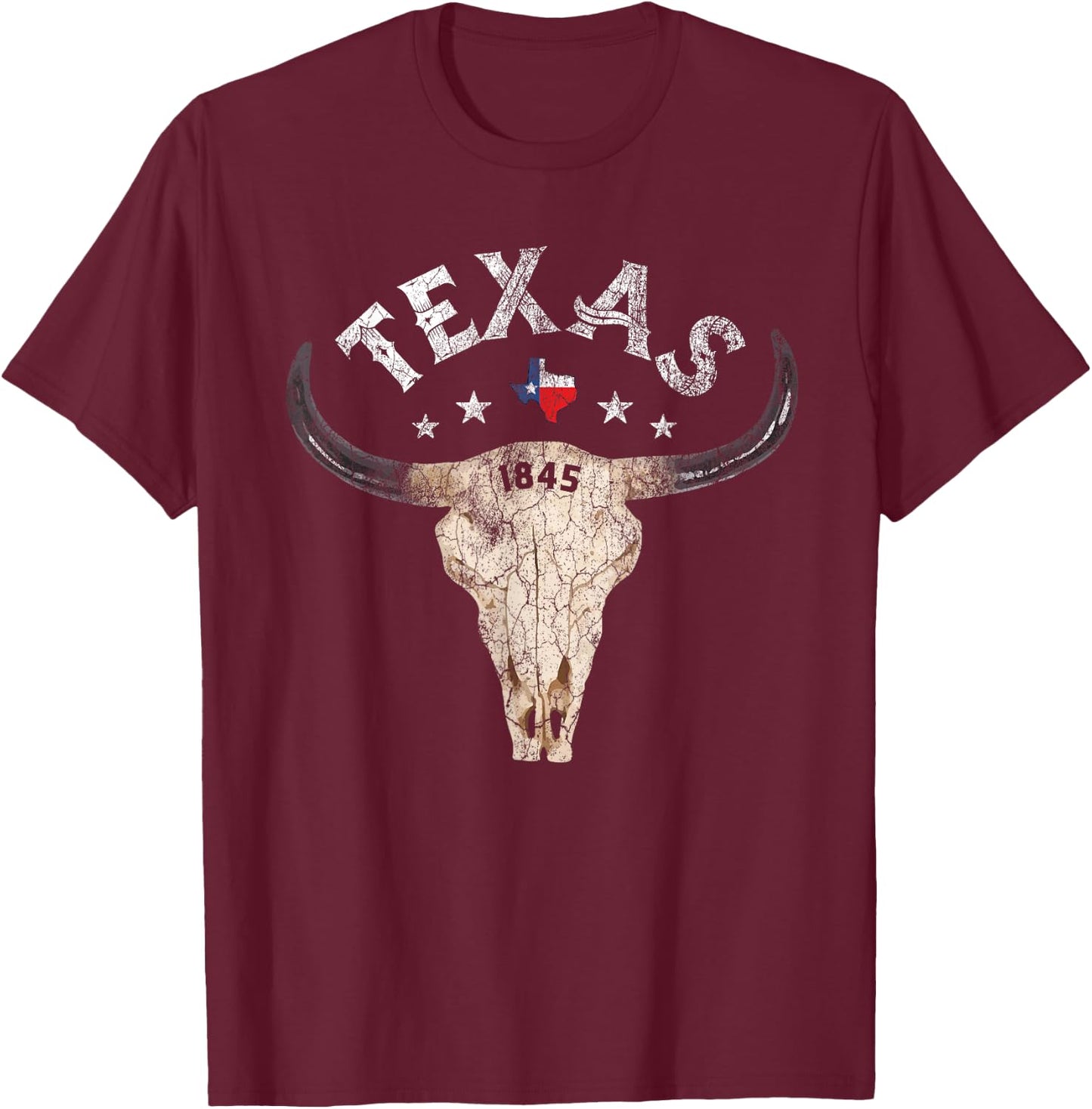 Texas - USA - Pride since 1845 Holiday T-Shirt - T-Shirt | Maroon