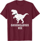 Bride Dinosaur Rex Groomsaurus Groom Engagement T-Shirt - T-Shirt | Maroon