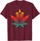 Disc Golfing Weed Marijuana Pot Smoker Disc Golf Cannabis T-Shirt - T-Shirt | Maroon