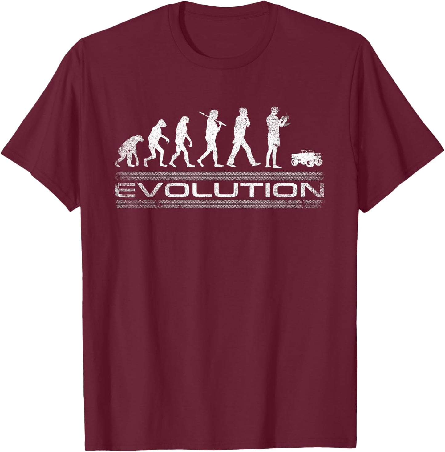 RC Truck Radio Controlled Car rock crawler scaling offroad T-Shirt - T-Shirt | Maroon