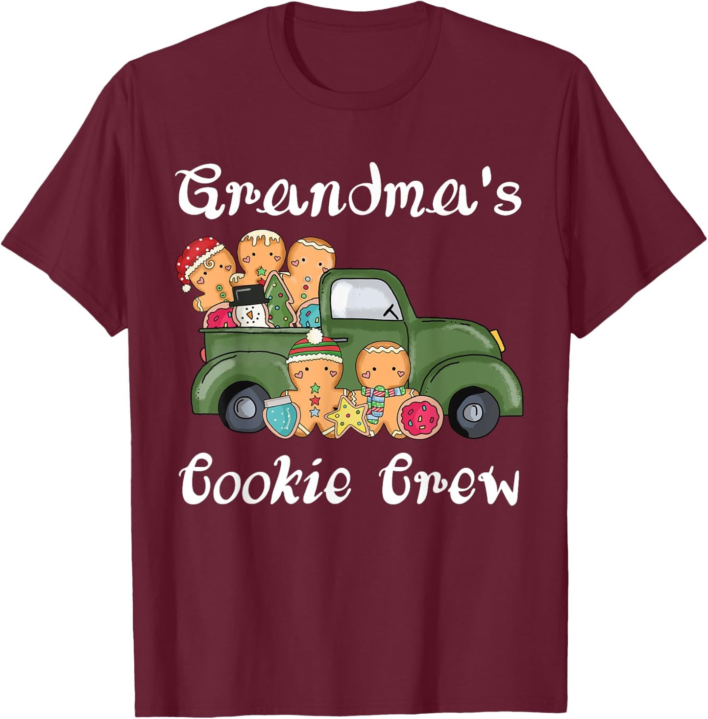 Grandma's Cookie Crew T-Shirt - T-Shirt | Maroon