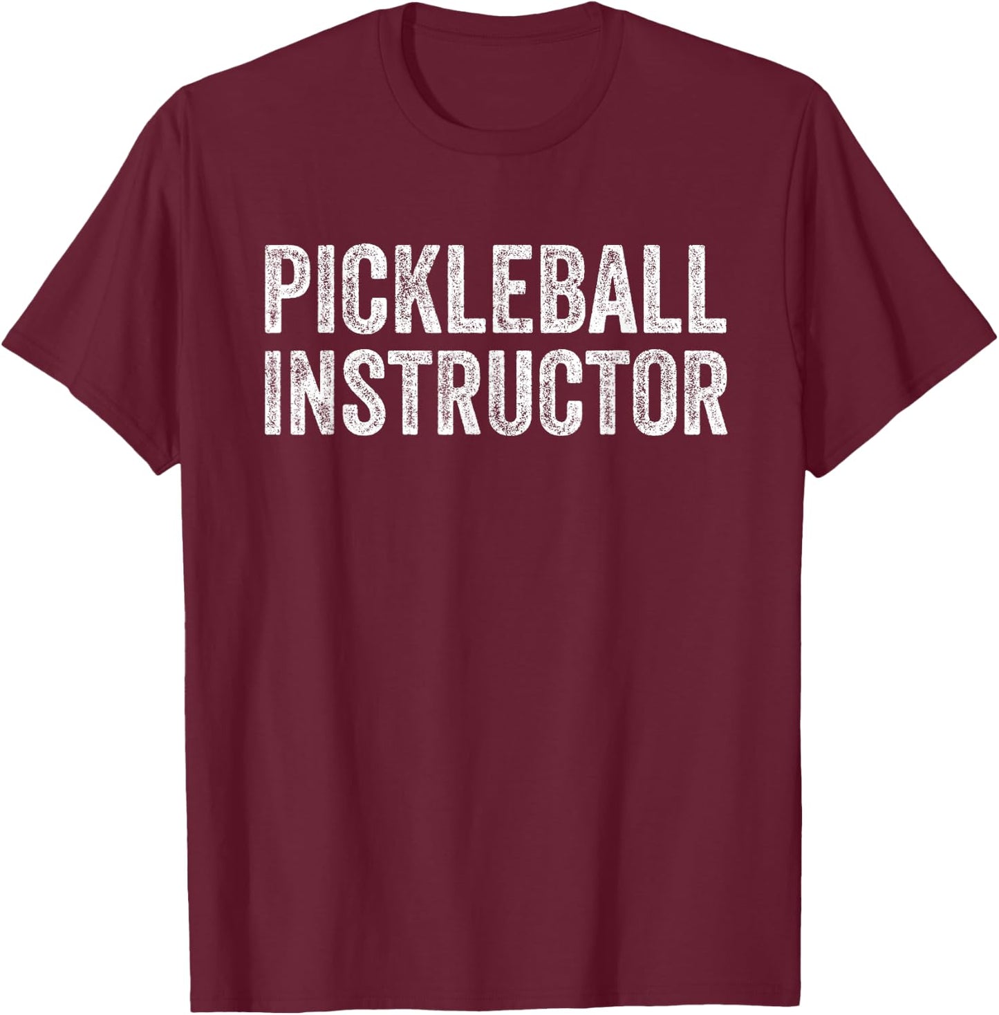 Pickleball -Adults Black Small Classic Fit Modern T-Shirt - T-Shirt | Maroon