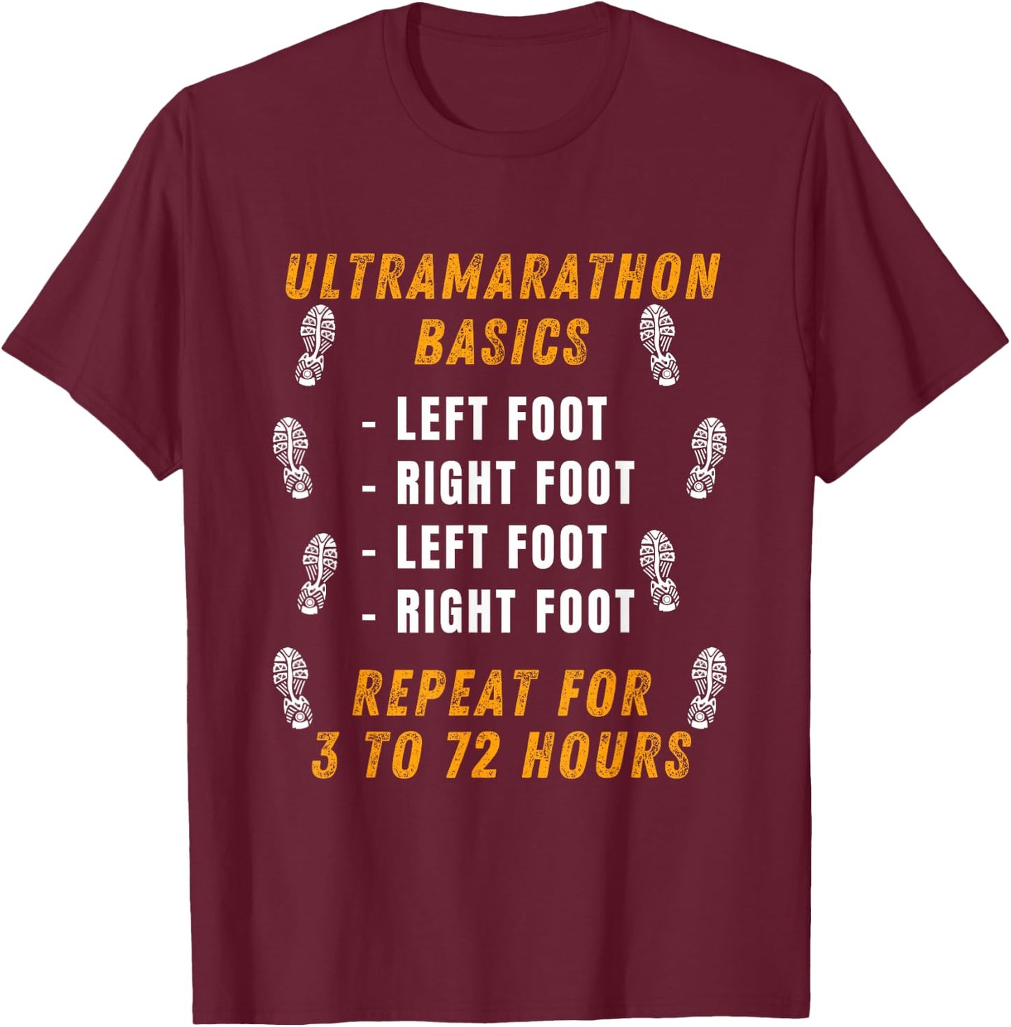 Ultramarathon Basics Running Funny Marathon Ultra Runner T-Shirt - T-Shirt | Maroon