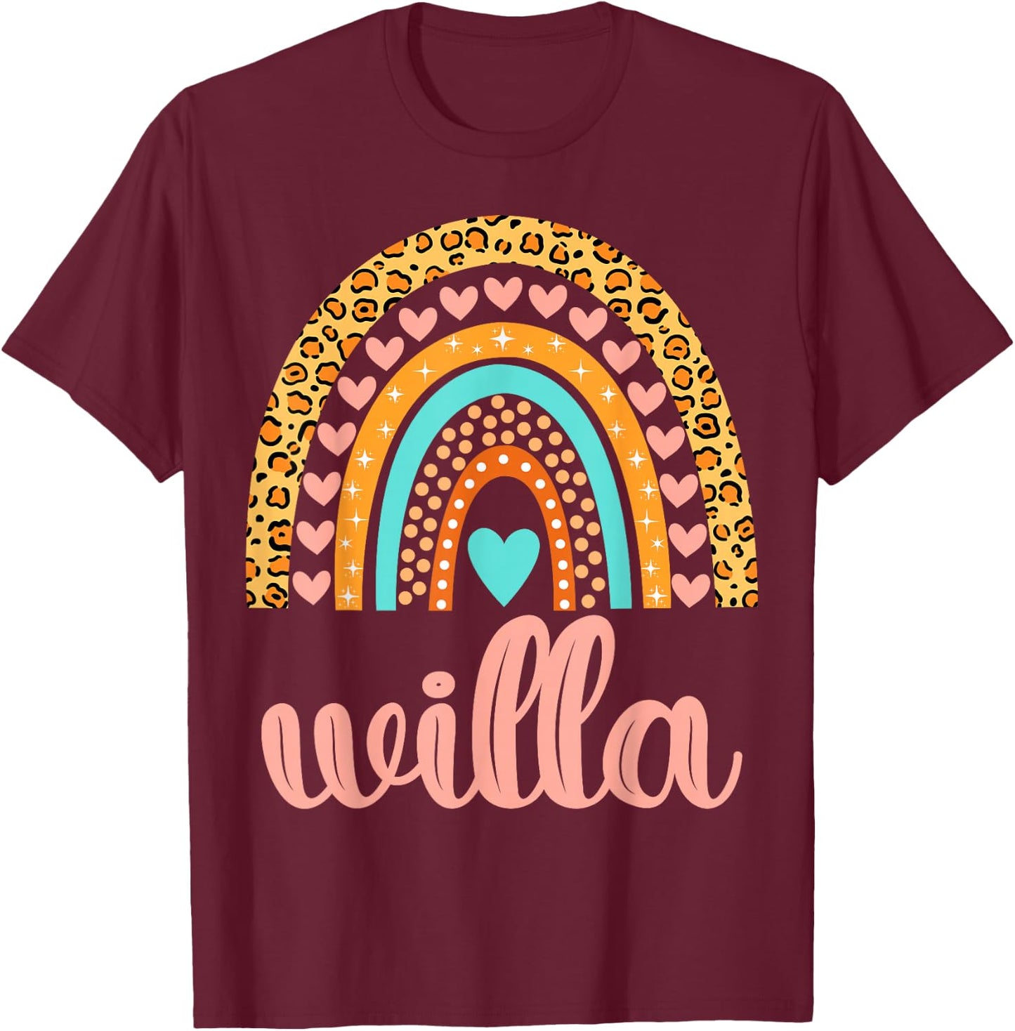 Willa Willa Name Birthday Shirt Gift T-Shirt - T-Shirt | Maroon