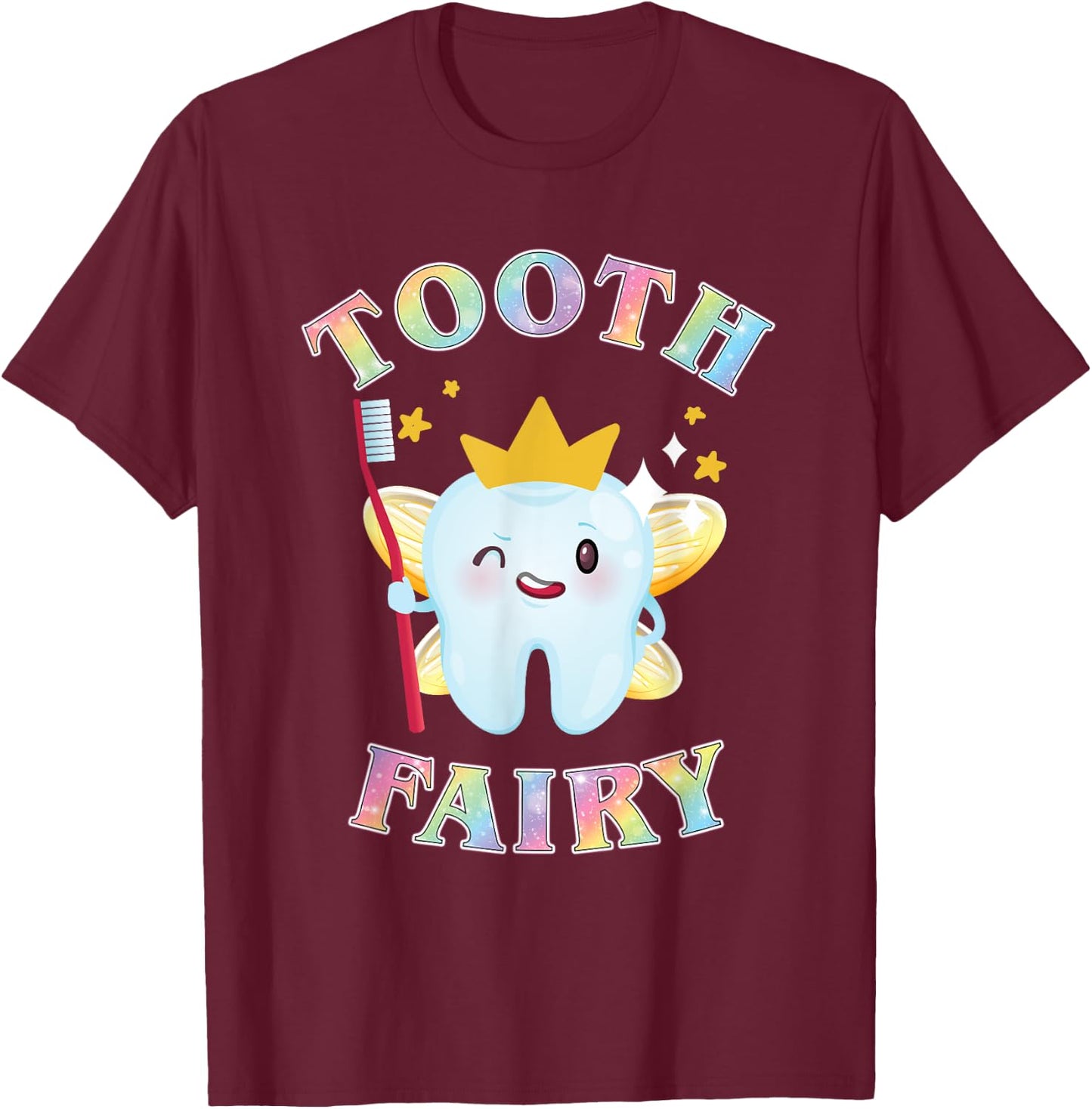 Tooth Fairy Funny Halloween Costume for Adults and Kids T-Shirt - T-Shirt | Maroon