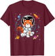 Red Panda Space Scientist Animal Rocket Planets Astronaut T-Shirt - T-Shirt | Maroon